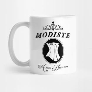 Modiste corset design, Madame Delacroix couturier to Bridgerton Society Mug